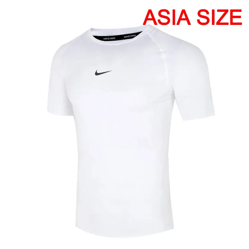 Original New Arrival NIKE M NP DF TIGHT TOP SS Men's T-shirts short sleeve Sportswear