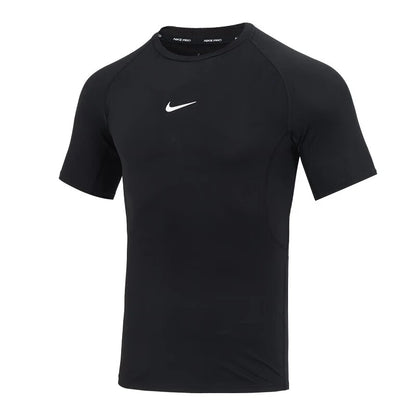 Original New Arrival NIKE M NP DF TIGHT TOP SS Men's T-shirts short sleeve Sportswear