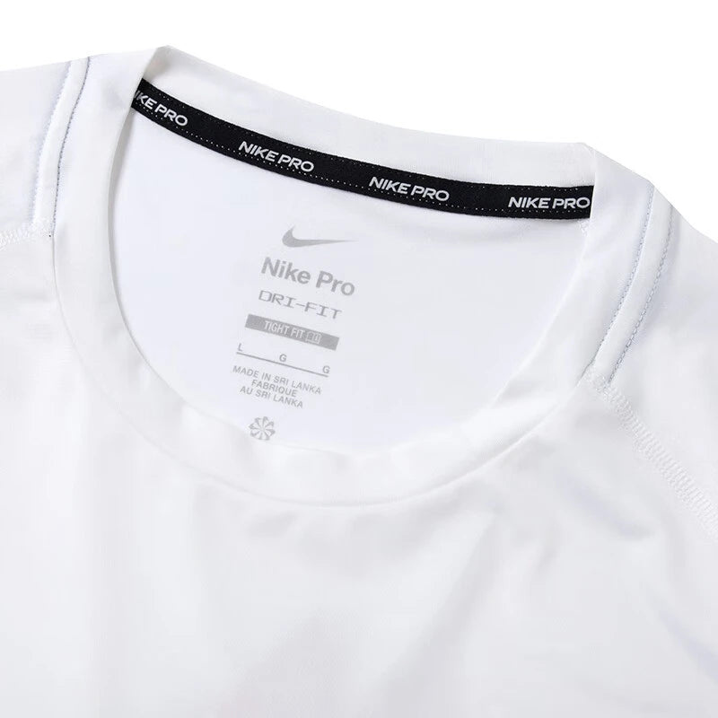 Original New Arrival NIKE M NP DF TIGHT TOP SS Men's T-shirts short sleeve Sportswear